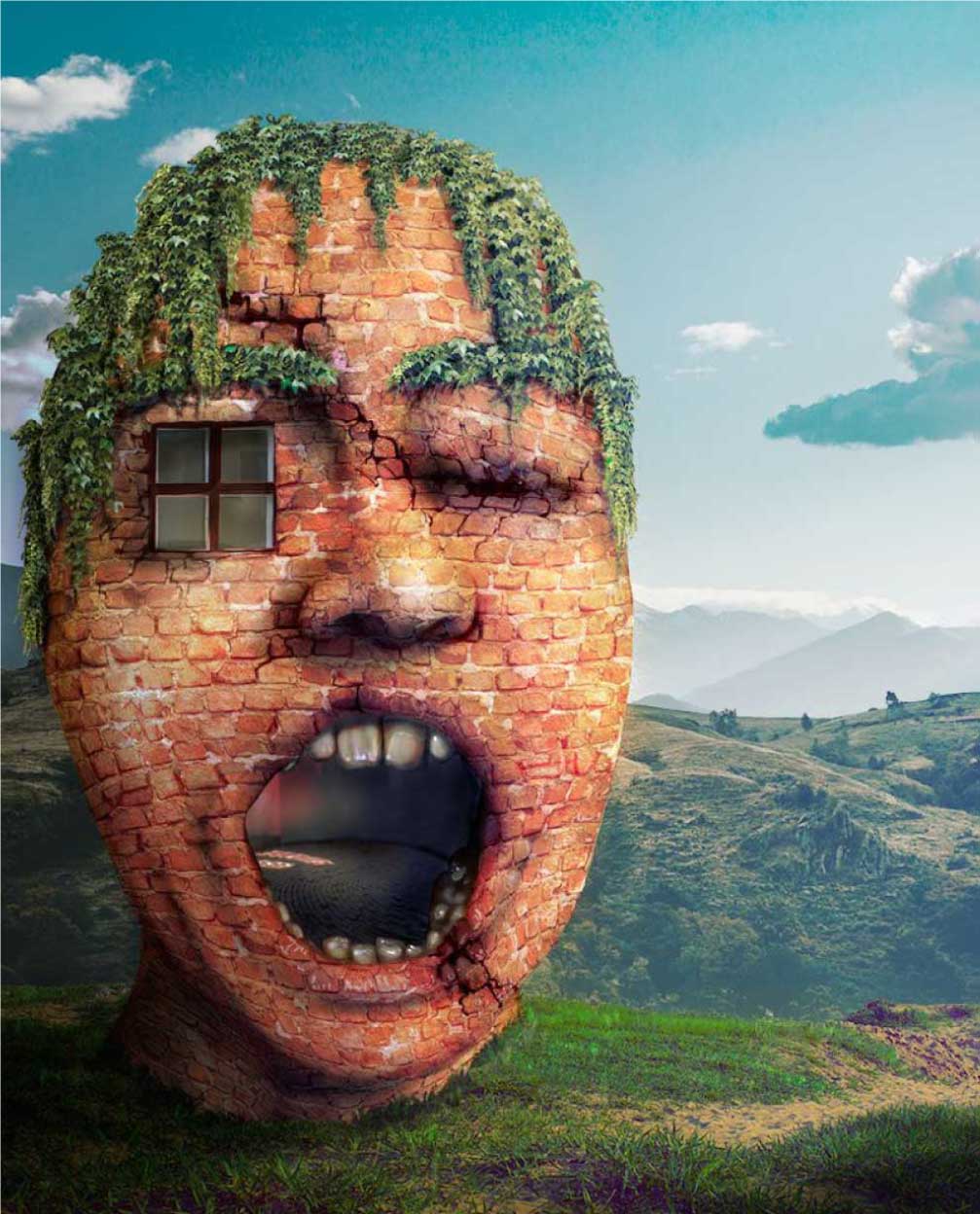 Photoshop self portrait of Erin McDonagh