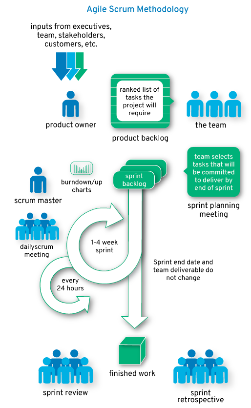 Project management methodology infographic
