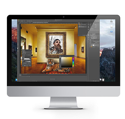 Photoshop self portrait by North Island College Interactive Media Student Jake Tinkler-Josephi