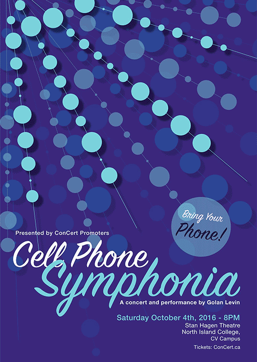 Gig poster project by North Island College Interactive Media Alumni Kaylin Wadsworth